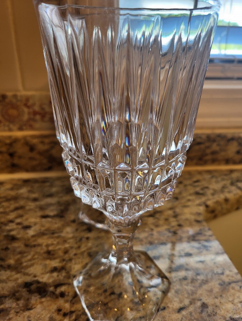 Fostoria Heritage Clear Goblet Wine Glasses - Set of 2 7.25 x 3.25 Inches - Picture 5 of 10